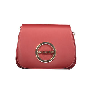 Mario Valentino Red Polyethylene Handbag with Adjustable Strap
