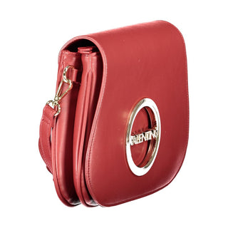 Mario Valentino Red Polyethylene Handbag with Adjustable Strap