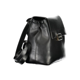 Mario Valentino Stylish Black Polyethylene Backpack