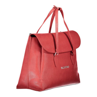 Mario Valentino Red Eco-Friendly Handbag with Versatile Compartments