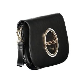Mario Valentino Adjustable Black Handbag with Internal Pockets