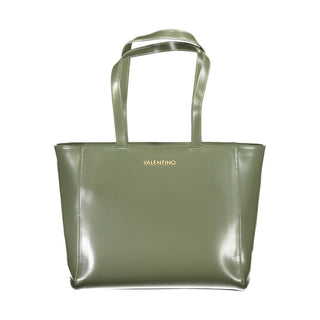 Mario Valentino Recycled Green Handbag with Zip Closure