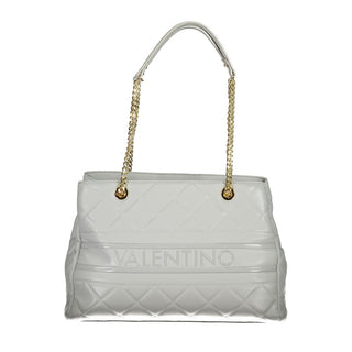 Mario Valentino Gray Polyethylene Chain-Handled Shoulder Bag