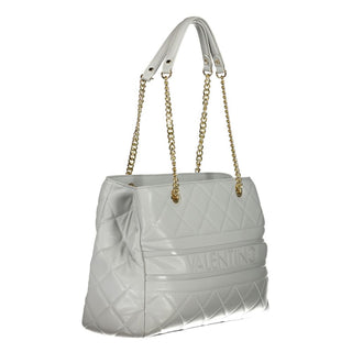 Mario Valentino Gray Polyethylene Chain-Handled Shoulder Bag