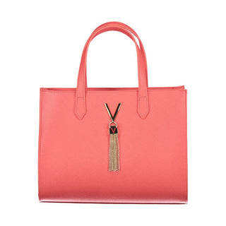 Mario Valentino Pink Polyethylene Handbag with Detachable Strap