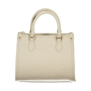 Mario Valentino Beige Recycled Handbag with Adjustable Strap