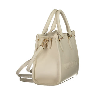 Mario Valentino Beige Recycled Handbag with Adjustable Strap