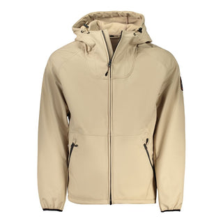 Napapijri Beige Recycled Polyester Men Jacket