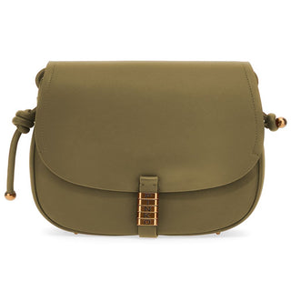 PINKO Green Leather Logo Crossbody Bag