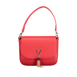 Mario Valentino Red Handbag with Removable Straps and Pockets