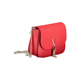Mario Valentino Red Handbag with Removable Straps and Pockets