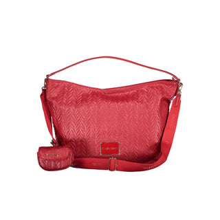 Mario Valentino Red Recycled Handbag with Removable Pochette