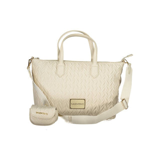 Mario Valentino White Recyclable Handbag with Adjustable Strap