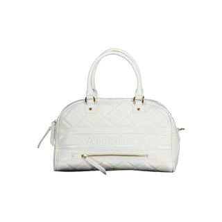 Mario Valentino White Polyethylene Handbag with Adjustable Strap