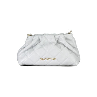 Mario Valentino Gray Polyethylene Handbag with Versatile Strap & Logo Detail