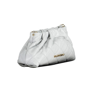 Mario Valentino Gray Polyethylene Handbag with Versatile Strap & Logo Detail