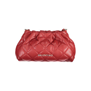 Mario Valentino Red Polyethylene Handbag with Removable Strap