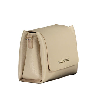 Mario Valentino Beige Polyethylene Handbag with Adjustable Strap