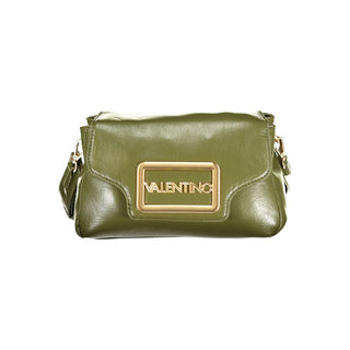 Mario Valentino Green Handbag with Adjustable Strap and Multiple Pockets