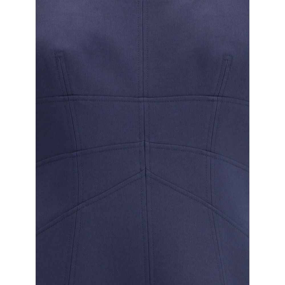 Alexander McQueen Short Dress with short gathered sleeves