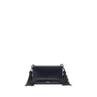 Jil Sander Minimalist Leather Tassel Shoulder Bag