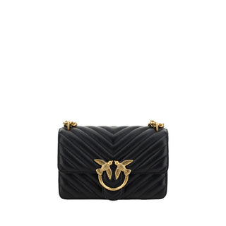 PINKO Mini Love Quilted Leather Shoulder Bag