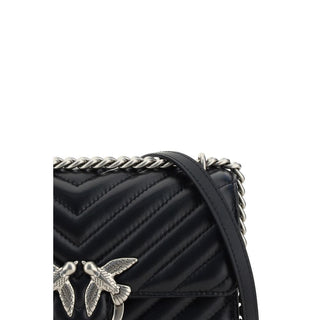 PINKO Mini Love Quilted Leather Shoulder Bag