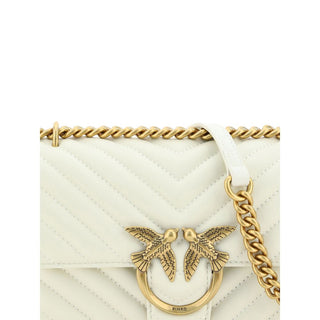 PINKO Mini Love Quilted Leather Shoulder Bag
