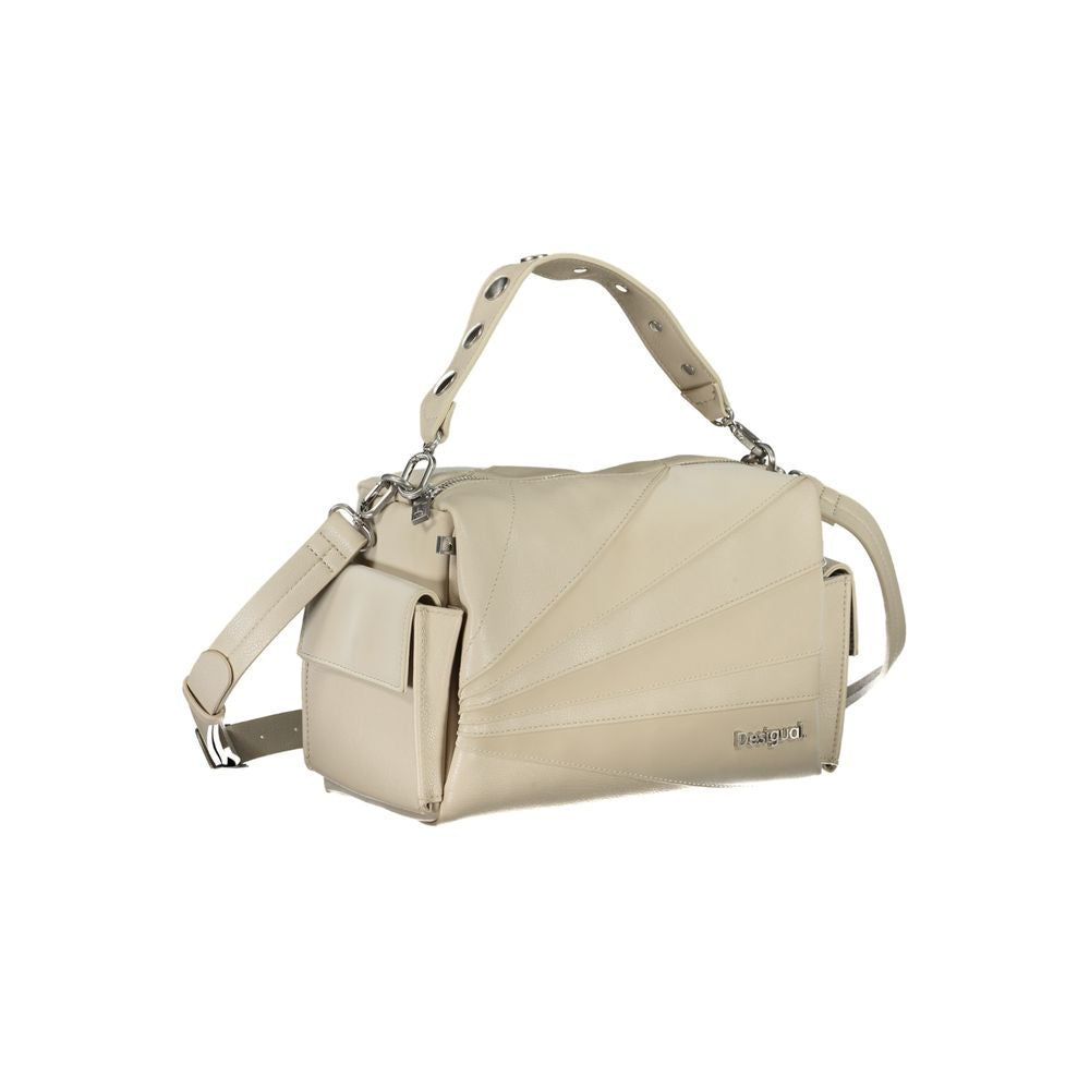 Desigual Beige Polyethylene Handbag - Ginchy