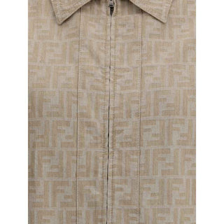 Fendi Chambray cropped Jacket