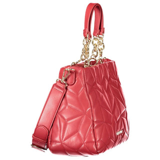 Mario Valentino Red Elegance Polyethylene Handbag
