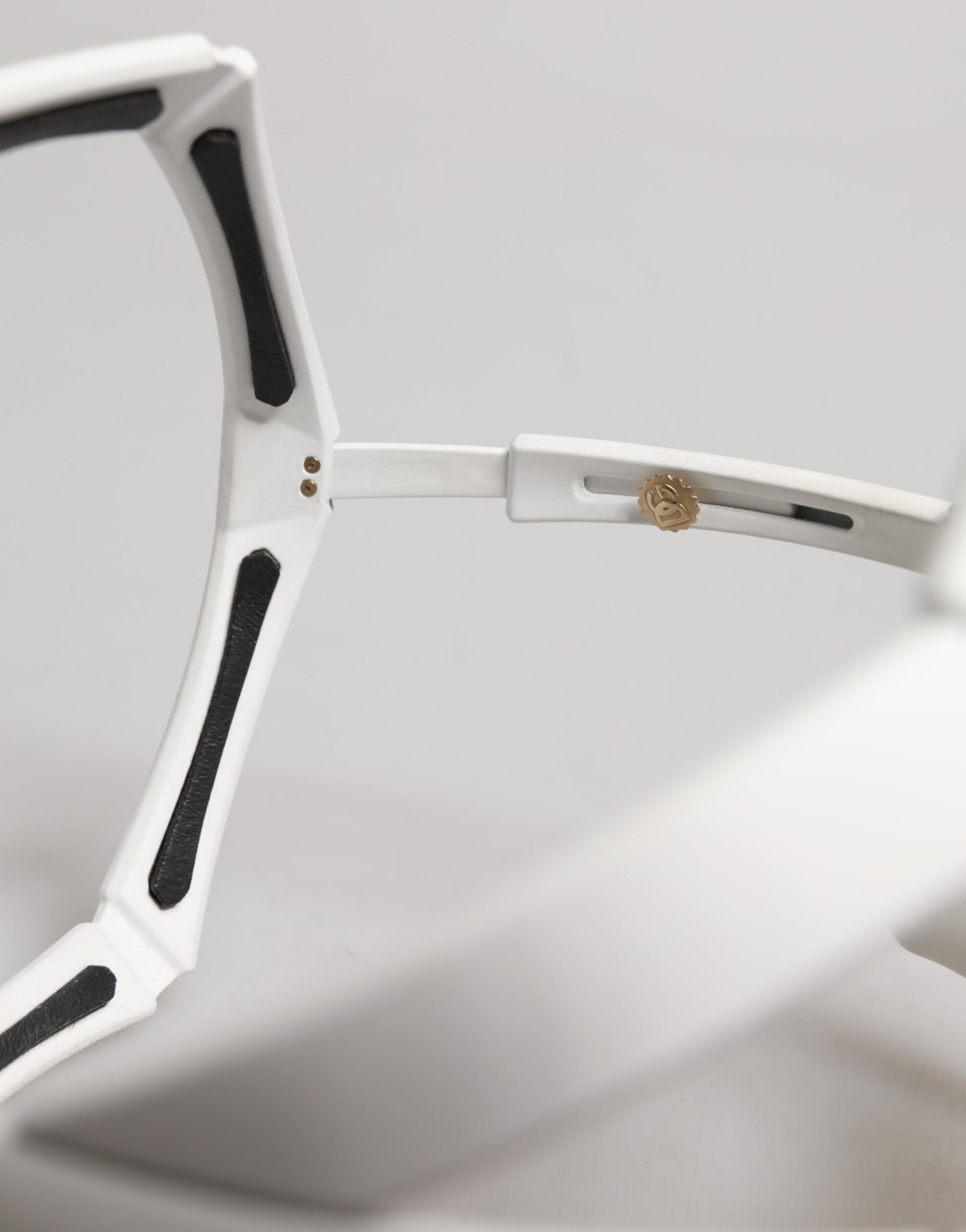 Dolce & Gabbana White Acetate Next Generation Mask Eyewear Sunglasses