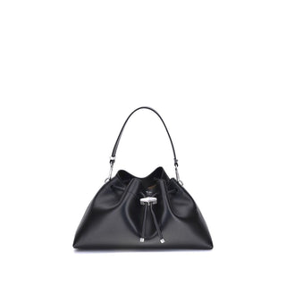 Jimmy Choo Cinch Drawstring Shoulder Bag in Polished Calfskin