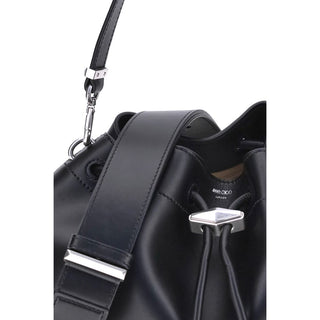 Jimmy Choo Cinch Drawstring Shoulder Bag in Polished Calfskin