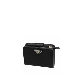 Prada Women's Nylon and Leather French Wallet