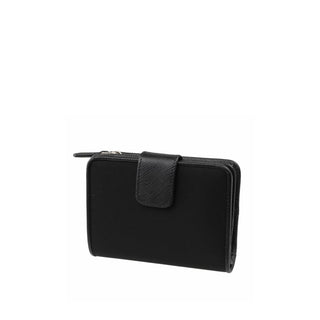 Prada Women's Nylon and Leather French Wallet