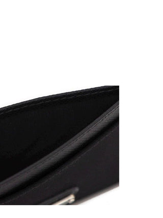 Prada Women's Nylon and Leather Textured Card Holder