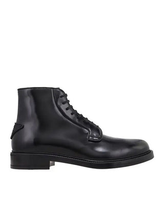 Prada Leather Lace-Up Boots