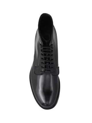 Prada Leather Lace-Up Boots