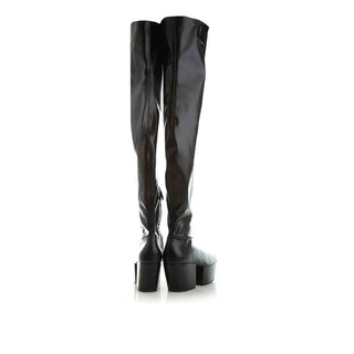 Prada Leather Platform Boots