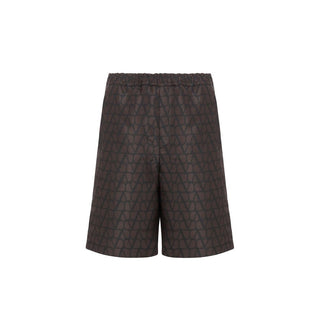 Valentino Logo Silk Shorts