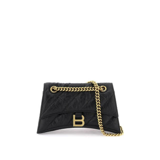 Balenciaga Crush Small Calf Leather Shoulder Bag
