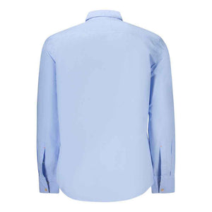 Hugo Boss Blue Cotton Men Shirt