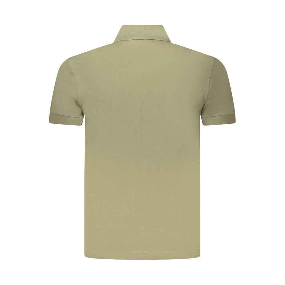 Hugo Boss Green Cotton Men Polo Shirt