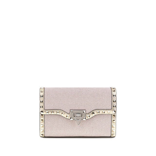Valentino Garavani Rockstud Small Canvas Shoulder Bag