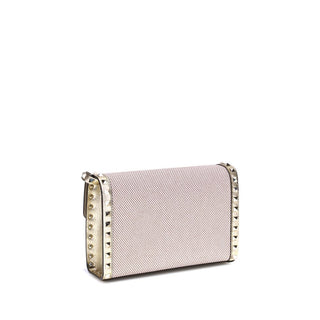 Valentino Garavani Rockstud Small Canvas Shoulder Bag
