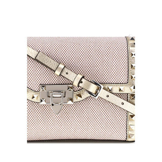 Valentino Garavani Rockstud Small Canvas Shoulder Bag