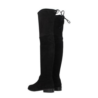 Stuart Weitzman Black Leather Over The Knee