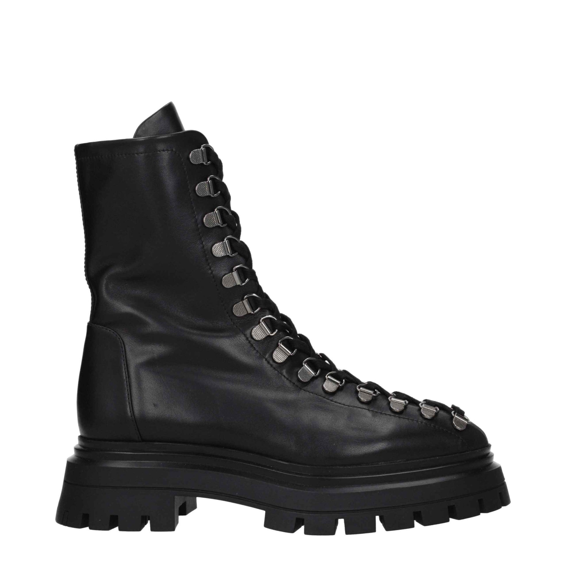 Stuart Weitzman Black Leather Ankle Boots