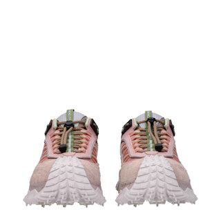 Moncler Pink Leather Athletic Sneakers